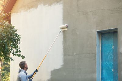 Painting exterior walls